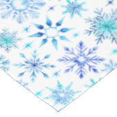 Nappe Aquarelle bleue Flammes de neige et étincelles d'h (Angle)