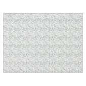 Nappe Aquarelle botanique bleu vert (Devant (Horizontal))