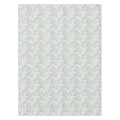 Nappe Aquarelle botanique bleu vert (Devant)