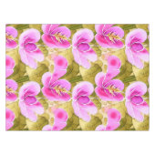 Nappe Aquarelle Botanique rose et or Flower (Devant (Horizontal))