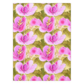 Nappe Aquarelle Botanique rose et or Flower (Devant)