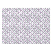 Nappe Aquarelle chrysanthème rose petites fleurs vert (Devant (Horizontal))