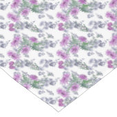 Nappe Aquarelle chrysanthème rose petites fleurs vert (Angle)