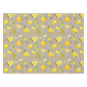 Nappe Aquarelle Citron et Feuilles 11 (Devant (Horizontal))