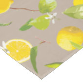 Nappe Aquarelle Citron et Feuilles 11 (Angle)