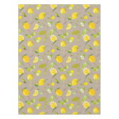 Nappe Aquarelle Citron et Feuilles 11 (Devant)