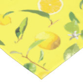 Nappe Aquarelle Citron & Feuilles 4 (Angle)