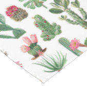 Nappe Aquarelle colorée Cactus et succulents Fleurs (Angle)