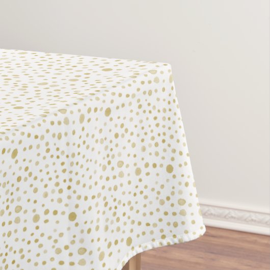 Nappe Aquarelle Confetti safran - Chiffres de table (In Situ)