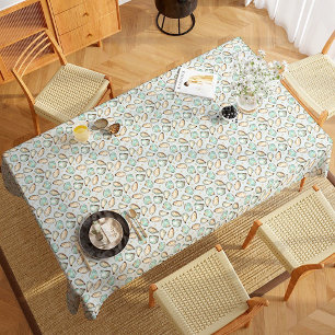 Nappe Aquarelle côtière huître et Motif Pearl