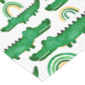 Nappe Aquarelle Crocodile Alligator Arc-en-ciel  (Angle)