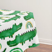 Nappe Aquarelle Crocodile Alligator Arc-en-ciel  (In Situ)