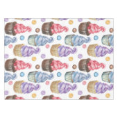 Nappe Aquarelle cupcakes colorés (Devant (Horizontal))