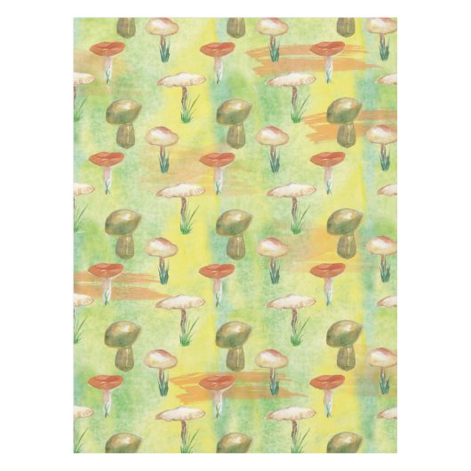 Nappe Aquarelle de champignons (Devant)