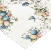 Nappe Aquarelle de charme Oiseaux de Pâques et printemps (Angle)