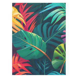 Nappe Aquarelle de feuillage tropical Paradis