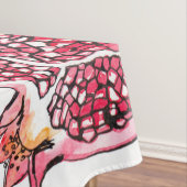 Nappe Aquarelle de grenade et motif d'encre (In Situ)