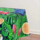 Nappe Aquarelle de jardin toucan et tropical (In Situ)