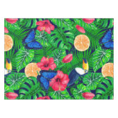 Nappe Aquarelle de jardin toucan et tropical (Devant (Horizontal))