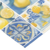 Nappe Aquarelle de la côte amalfitaine Citron méditerran (Angle)