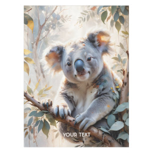 Nappe Aquarelle de l'arbre de Koala mignonne Imaginaire