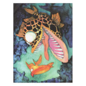 Nappe Aquarelle de poissons "des eaux dangereuses" par (Devant)