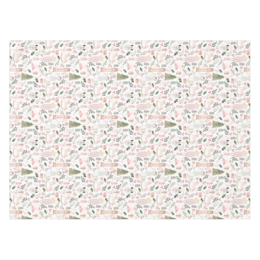 Nappe Aquarelle de vacances Nutcracker blanc (Devant (Horizontal))