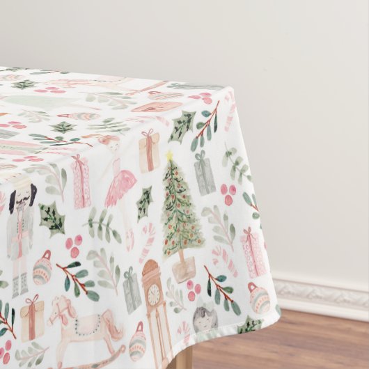 Nappe Aquarelle de vacances Nutcracker blanc (In Situ)