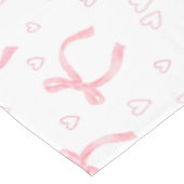 Nappe Aquarelle de vaches roses avec coeur (Angle)