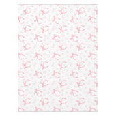 Nappe Aquarelle de vaches roses avec coeur (Devant)