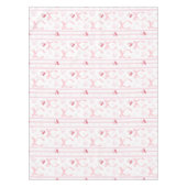 Nappe Aquarelle de vaches roses avec coeur (Devant)