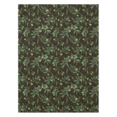 Nappe Aquarelle des branches d'olive en noir (Devant)