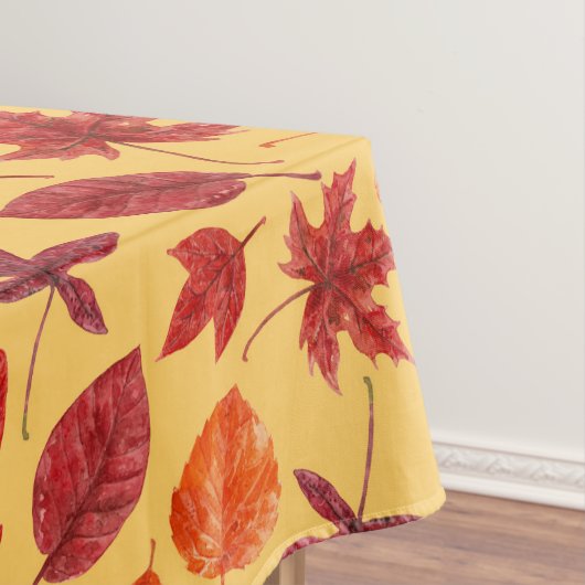 Nappe Aquarelle des feuilles rouges (In Situ)