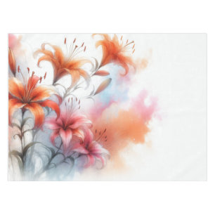 Nappe Aquarelle Dreamy Tiger Lily