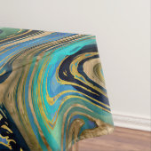 Nappe Aquarelle en marbre bleu doré (In Situ)