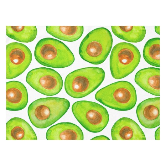 Nappe Aquarelle en tranches d'Avocado (Devant (Horizontal))