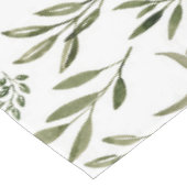 Nappe Aquarelle Eucalyptus Motif Feuille (Angle)