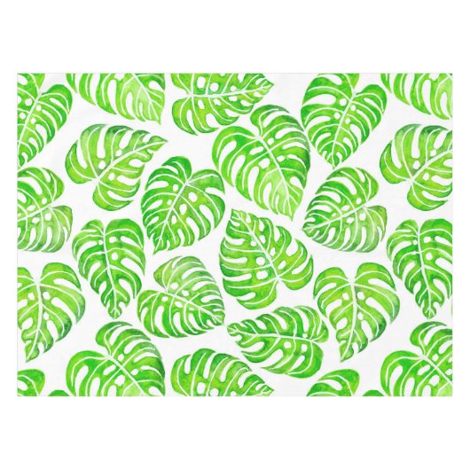 Nappe Aquarelle feuille Monstera (Devant (Horizontal))