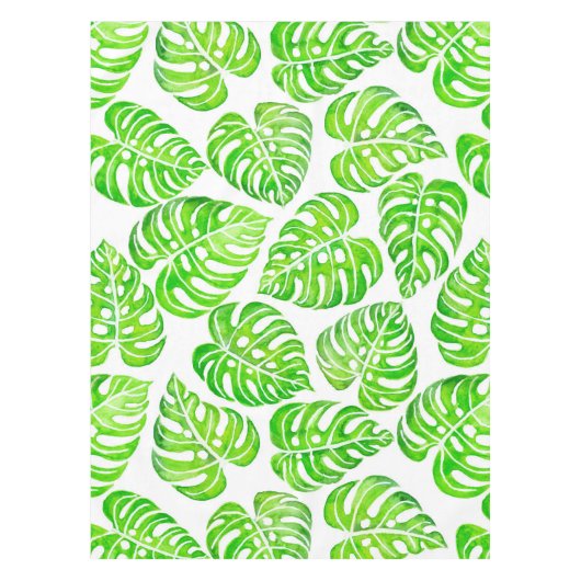 Nappe Aquarelle feuille Monstera (Devant)