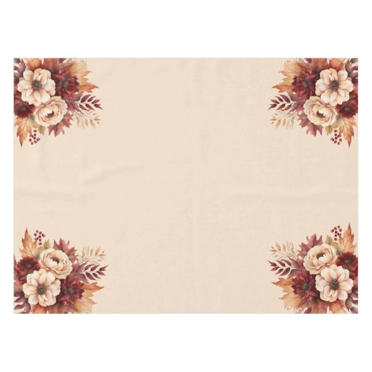 Nappe Aquarelle Fleurs de chute - (Devant (Horizontal))