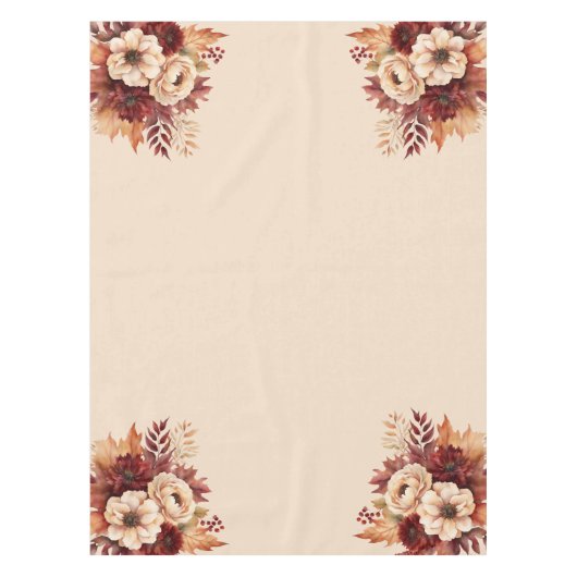 Nappe Aquarelle Fleurs de chute - (Devant)
