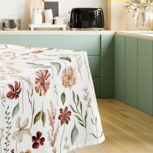Nappe Aquarelle Floral Botanique Fleur Sauvage Vintage