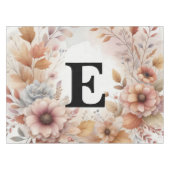 Nappe Aquarelle florale aux couleurs pastel douces (Devant (Horizontal))