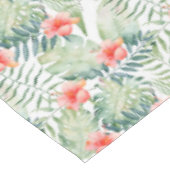 Nappe Aquarelle florale de ketmie tropicale de feuille (Angle)