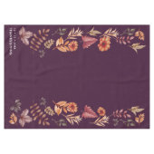 Nappe Aquarelle Florale Dîner d'Action de grâce (Devant (Horizontal))