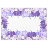 Nappe Aquarelle Florale violet Citrouille Thanksgiving (Devant (Horizontal))
