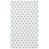 Nappe Aquarelle Forêt de sapins rustiques hiver (Devant)