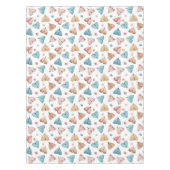 Nappe Aquarelle Girl Boho Blue Butterfly Moth Monogramme (Devant)