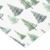 Nappe Aquarelle Green Trees Motif forestier (Angle)