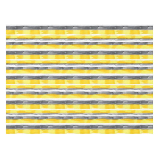 Nappe Aquarelle gris jaune blanc rayé (Devant (Horizontal))